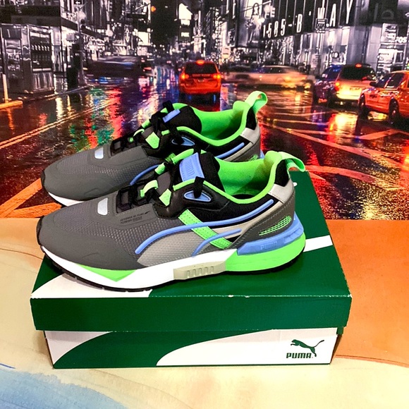 Puma Mirage Tech Jr Castlerock-Elektro Green 🤗😉 - Picture 2 of 7